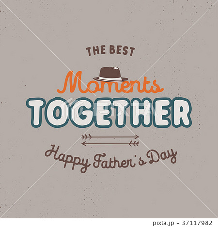 Fathers day badge. Typography sign - The Best 37117982