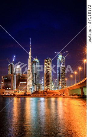 Dubai downtown skyline Dubai downtown skyline 37118172