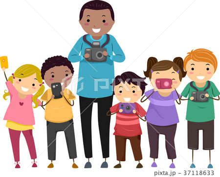 Stickman Kids Photography Club Illustration Stickman Kids Photography Club Illustration 37118633