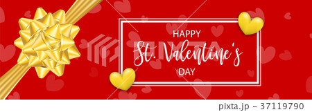 Card Valentines Day gift bow Card Valentines Day gift bow 37119790