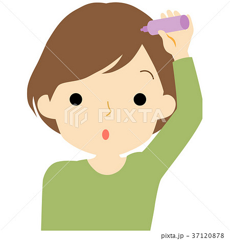 ヘアケアをする女性 37120878