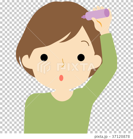 ヘアケアをする女性 37120878