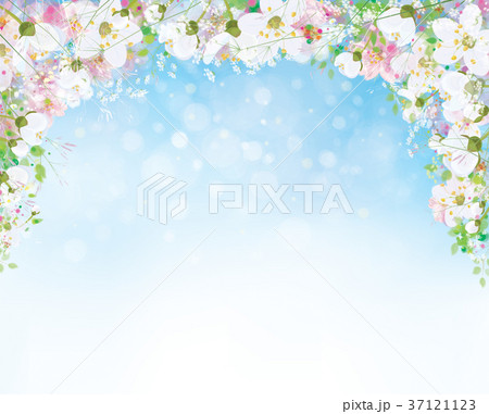 Vector spring floral background. 37121123
