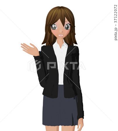 ビジネススーツの女性　perming 2DCG イラスト素材 37122072