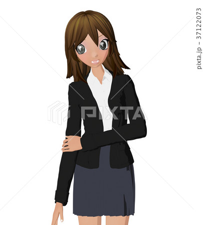 ビジネススーツの女性　perming 2DCG イラスト素材 37122073