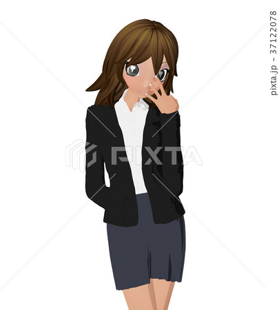 ビジネススーツの女性　perming 2DCG イラスト素材 37122078
