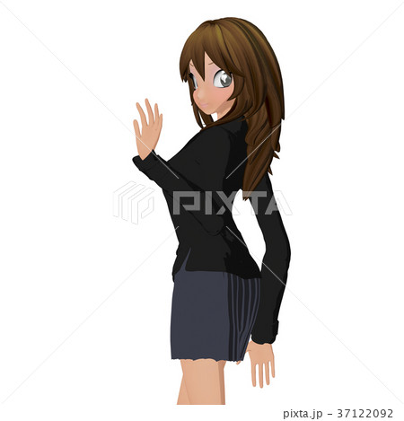 ビジネススーツの女性 perming 2DCG イラスト素材 ビジネススーツの女性 perming 2DCG イラスト素材 37122092