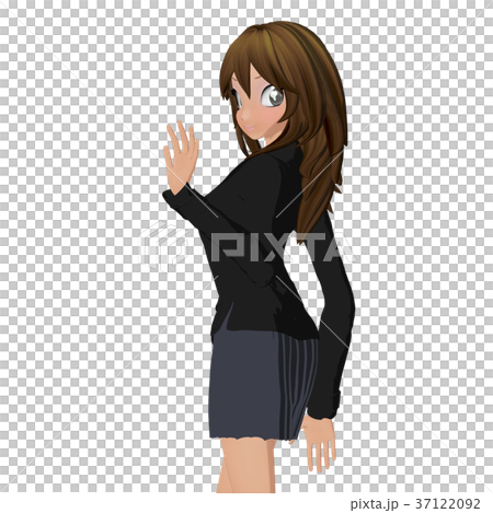 ビジネススーツの女性 perming 2DCG イラスト素材 ビジネススーツの女性 perming 2DCG イラスト素材 37122092