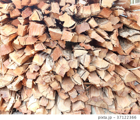 Stack of chopped firewood. Stack of chopped firewood. 37122366
