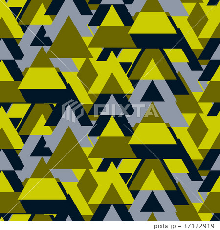 Triangle camo bold seamless vector pattern. 37122919