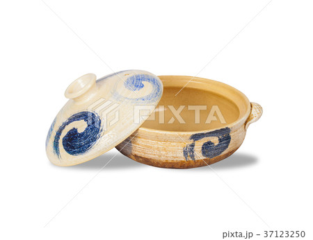 old cray pot on white background 37123250