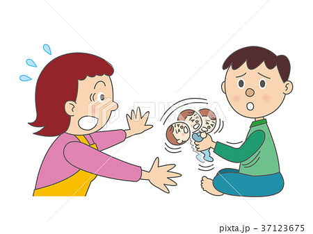 危険な赤ちゃんの揺さぶり 37123675