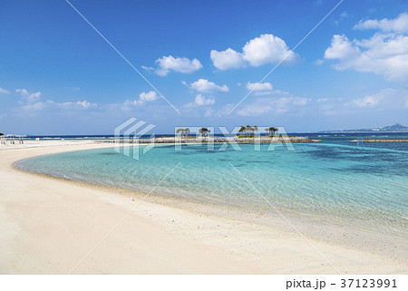 エメラルドビーチ 沖縄 沖縄観光名所の写真素材