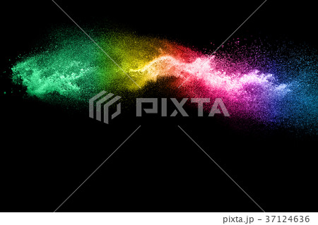 Bizarre forms of powder painted and flour 37124636