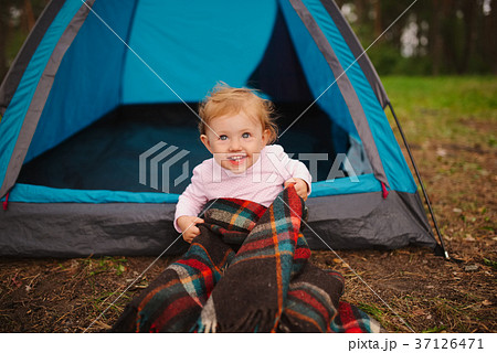 happy children hiking in the forest happy children hiking in the forest 37126471