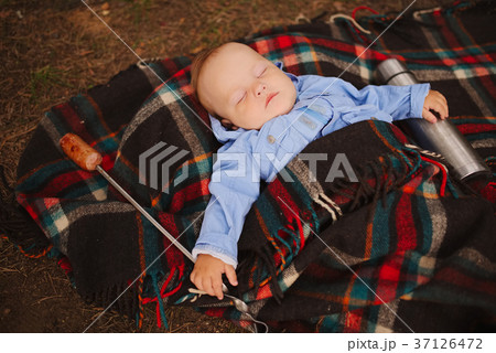 happy children hiking in the forest happy children hiking in the forest 37126472