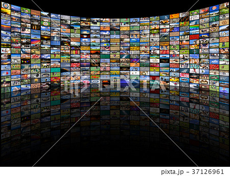 Big multimedia video and image wall of TV screen Big multimedia video and image wall of TV screen 37126961