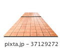 Brown ceramic floor tiles closeup texture isolate  37129272