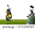 Golf bag and golf equipment isolated 37129285