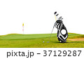 Golf equipment and golf bag ,putter ,ball on green 37129287