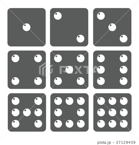 サイコロ 数字 イラスト アイコン ベクター素材のイラスト素材