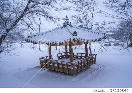 雪景色 屋外 室外 37130346