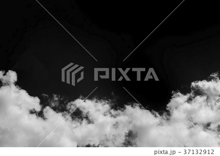 Isolated clouds over black. 37132912