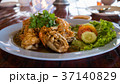 Stir Fried Shrimp with Garlic with vegetables. 37140829