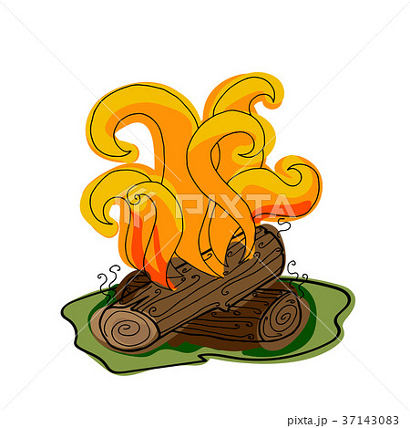 Fire with firewood Fire with firewood 37143083