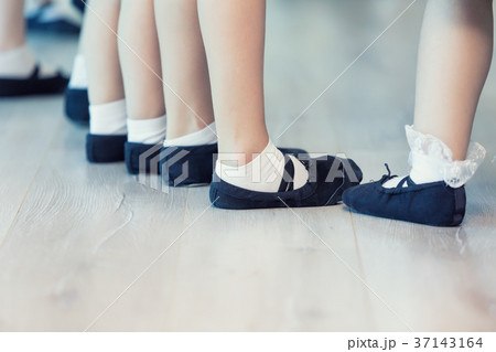 Close Up Of Children's Ballet Feet 37143164