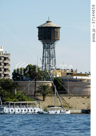 Water tower on Nile river bank. Luxor. Egypt 37144659
