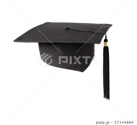 Graduation hat on white background Graduation hat on white background 37144864