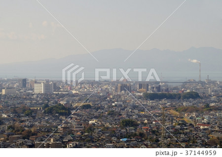 大牟田市の街並み 大間山からの眺望 大牟田市の街並み 大間山からの眺望 37144959