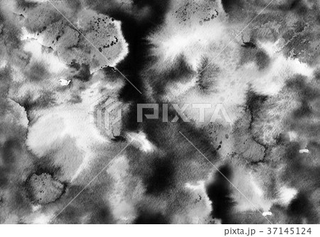 Hand painted ink abstract seamless background. 37145124