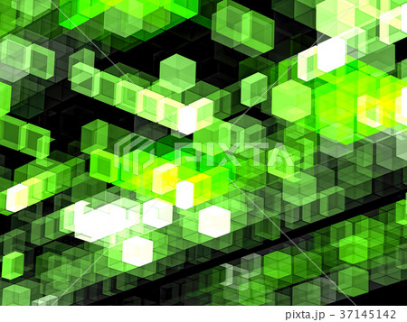 Cubes matrix - abstract digitally generated image 37145142