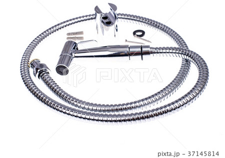 Chrome-plated shower with hose 37145814