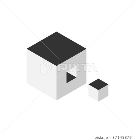 Solution design element concept. Block of 3D cubes 37145879