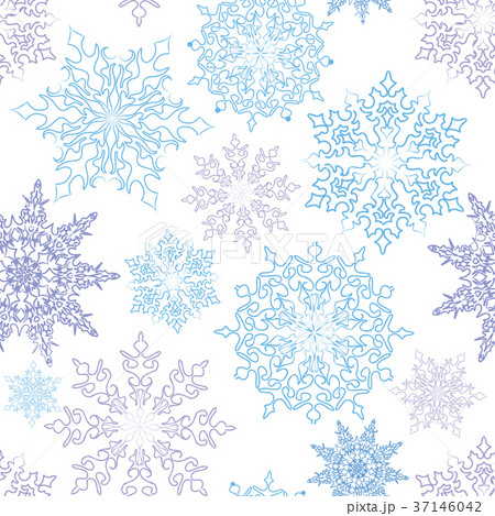 Snow seamless pattern. Winter holiday background Snow seamless pattern. Winter holiday background 37146042