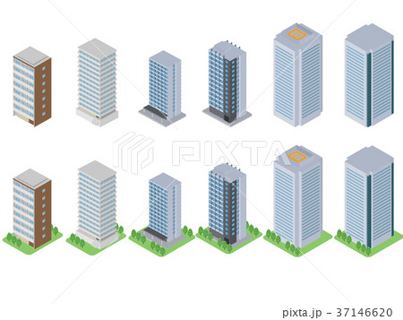 高層ビルのイラスト素材