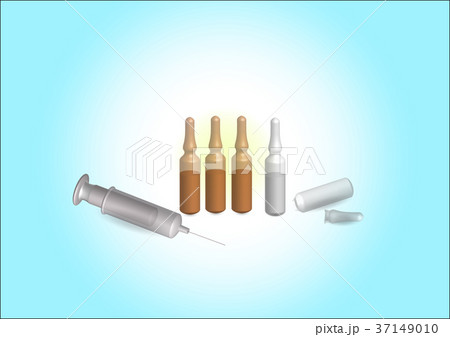 Pill vial and syringe Pill vial and syringe 37149010