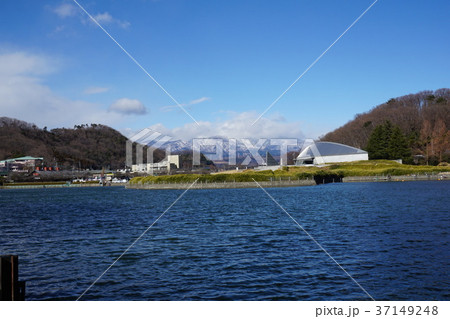 鹿の川沼から岩宿博物館方面を望む 37149248