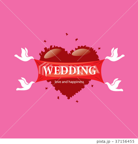 vector logo wedding 37156455