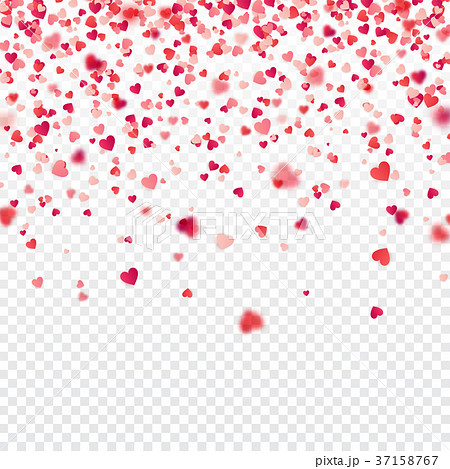 Valentines day red background with blurred hearts Valentines day red background with blurred hearts 37158767