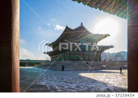 Gyeongbokgung Palace in Seoul city, South Korea Gyeongbokgung Palace in Seoul city, South Korea 37159454