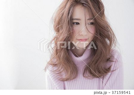 ゆるふわミディアムヘアー 日本人 ヘアスタイル ゆるふわミディアムヘアー 日本人 ヘアスタイル 37159541