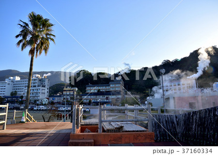 朝の小浜温泉 湯けむり風景 長崎県雲仙市 朝の小浜温泉 湯けむり風景 長崎県雲仙市 37160334
