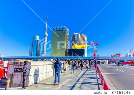 東京 浅草 吾妻橋の風景 東京 浅草 吾妻橋の風景 37163248