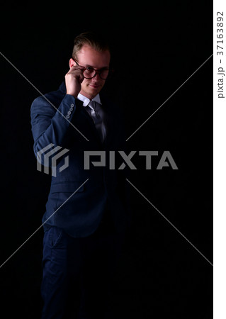 Concept business . Businessman on the background. 37163892