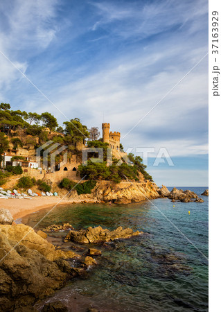 Scenic Coast of Lloret de Mar in Spain 37163929