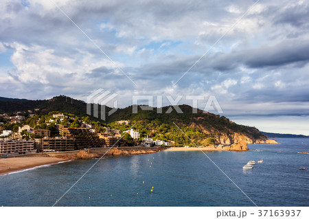 Tossa de Mar Sea Town on Costa Brava in Spain Tossa de Mar Sea Town on Costa Brava in Spain 37163937